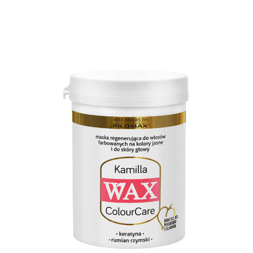 Pilomax Wax maska Kamilla do włosów farbowanych na kolory jasnych Keratyna